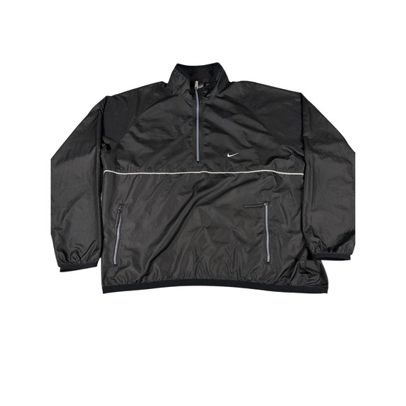 Nike Other - Nike Running Half Zip Pullover Jacket Men's Large Black Windbreaker Lightweight